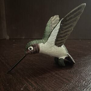 Green Hummingbird Figurine Resin Bird Decor Small (12021.00)